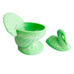 Vintage Jadeite Lidded Turkey Dish