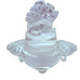 Antique Chinese Carved Rock Crystal Incense Burner with Rings