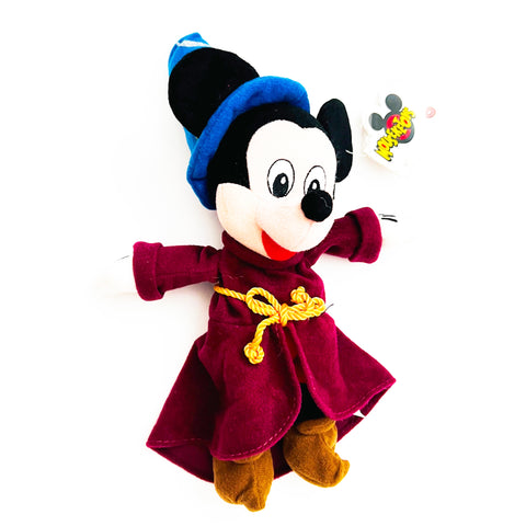 Disney Store Fantasia Sorcerer Mickey Mouse Bean Bag Beanie Plush