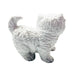Vintage Homco Standing White Cat With Blue Bow Ceramic Figurine