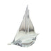 Sailboat Figural Clear Glass Sculpture