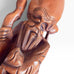 Vintage Shou Lao Xing Longevity Wood Statue