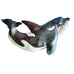 Robynn Fulfs Ceramic Raku Orca Shaped Signed Wall Art