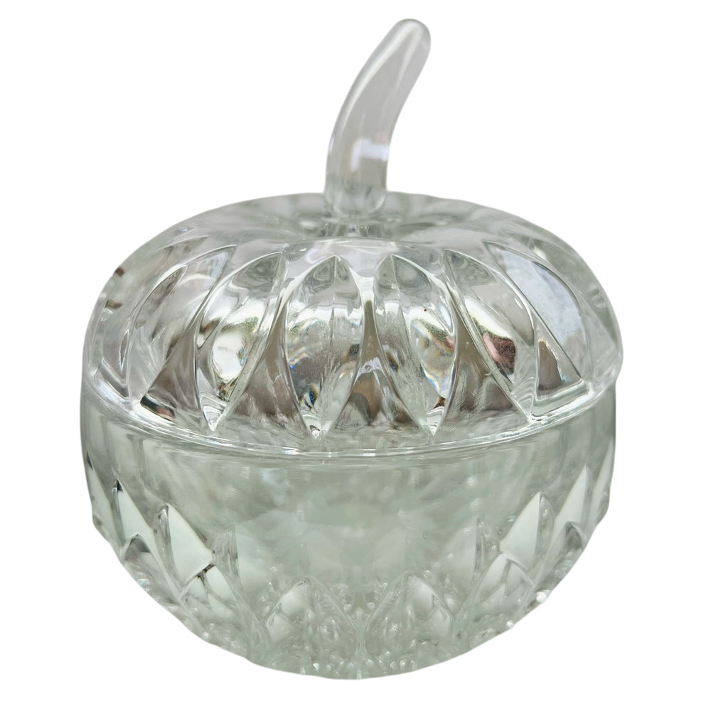Vintage Gorham Crystal Althea Apple with Lid