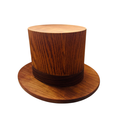Vintage Alan Bradstreet N. Pownal Maine Wooden Top Hat