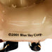 Vintage Heather Goldminc Blue Sky 2001 Santa With Deer Candle Holder Ornament