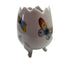 Vintage Limoges France Porcelain Hand Painted Butterflies Footed Egg