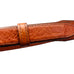 Vintage Teme Turquoise Buckle & Brown Leather Handmade Belt