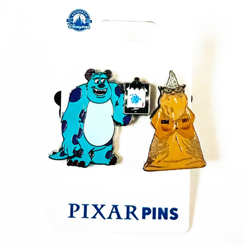 Disney Monsters Inc Sulley and Roz Pin Set