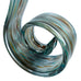 Art Glass Abstract Aqua Swirl Ribbon Sculpture