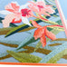 Vintage Embroidery Floral Glass Framed Wall Art