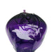 Vintage Loren Chapman Purple Art Glass Signed Bud Vase