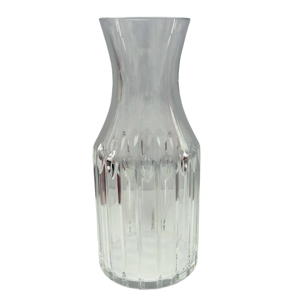 Vintage Ribbed Design Heavy Glass Carafe