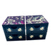 Vintage Mother of Pearl Wooden Lacquer Trinket Korean Jewelry Box