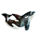 Robynn Fulfs Ceramic Raku Orca Shaped Signed Wall Art