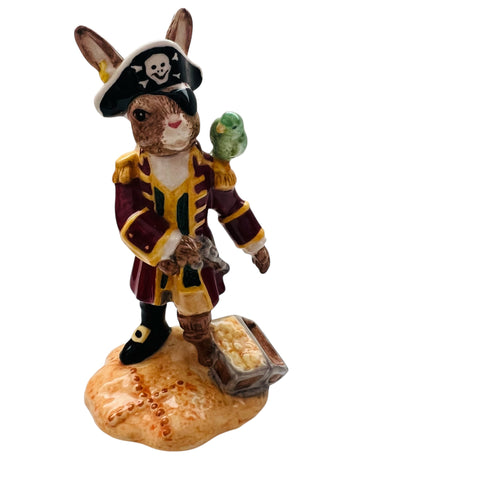 Vintage 2003 Royal Doulton Bunnykins The Shipmates Collection Pirate Figure