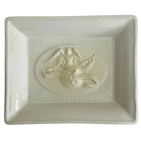 Juliska Rectangle Thank You On Wings Of Gratitude Trinket Dish