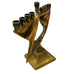 Vintage Menorah Brass Star of David Menorah Candle Holder