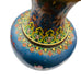 Vintage Floral Blue Cloisonné Vase
