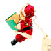 Kurt S. Adler Christmas Fabriche Santa Teddy Bear with Book Ornament Figurine