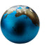 Vintage 1999 Lundberg Studios Art Glass World Signed Globe Paperweight