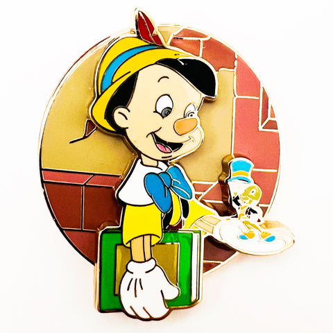 Disney Parks Pinocchio And Jiminy Cricket Pin