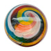 Vintage Swirl Striped Glass Art Orb Paperweight