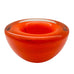 Vintage Kosta Boda Red Orange Swirl Art Glass Bowl
