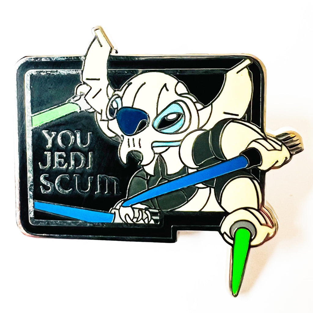 Disney Star Wars Quotes Stitch As General Grievous Mystery Pin