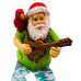 Tropical Beach Santa Claus Holiday Resin Shelf Sitter Cloth Legs Wreath Lot Of 3