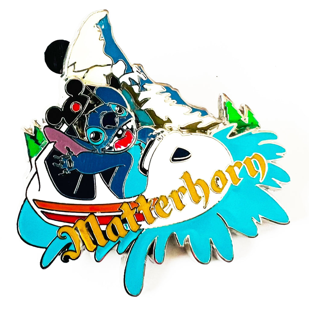 Disney DLR Matterhorn Bobsleds Stitch Pin