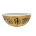 Vintage Pyrex Hex Signs Beige Bowl 404 Round Mixing Bowl w/Lid