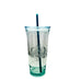 Starbucks Coffee Recycled Glass Tumbler Made in SPAIN 20 oz