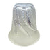 Lalique France Frosted Glass Fern Pattern Signed Vase