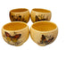Vintage Treasure Craft Butterfly Decanter Cup Set