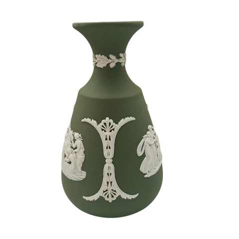 Vintage Wedgwood Jasperware Cameo Bud Vase