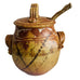 Michael Padgett Pottery Stoneware Glazed Tureen With Lid & Ladle Handles Signed