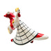 Vintage Russian Porcelain Fox with Rooster Figurine