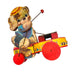 Vintage Fisher-Price Fido Zilo Pull-Along Dog Xylophone Toy