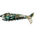 Los Castillo Mexican Silver Mosaic Abalone Shell Inlay Fish Bottle Opener