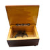 Vintage Reuge Swiss Musical Romeo & Juliet Wooden Jewelry Box with Floral Inlay