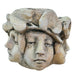 Vintage Faroy Inc Hayes Parker Sandstone Multi Face Head Art Sculpture Planter