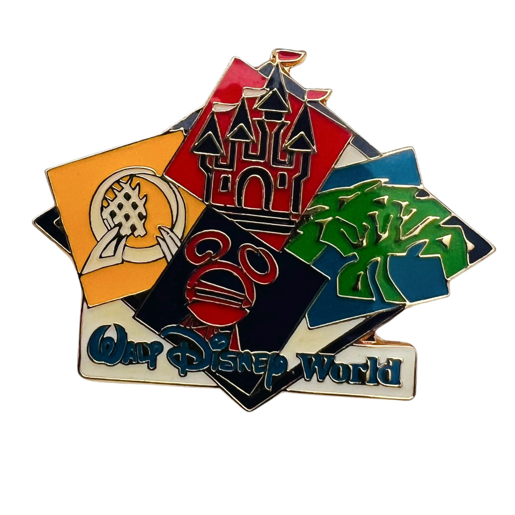 Walt Disney World Four Parks One World Icons Lapel Pin