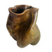 Vintage George Ohr? Style Expresso Glazed Earthenware Vase