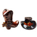 Canyon Ranch by HOMESTUDIO Cowboy Boot and Hat Salt and Pepper Shakers