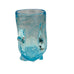 Vintage Art Glass Turquoise Aqua Blue Knobbly Vase