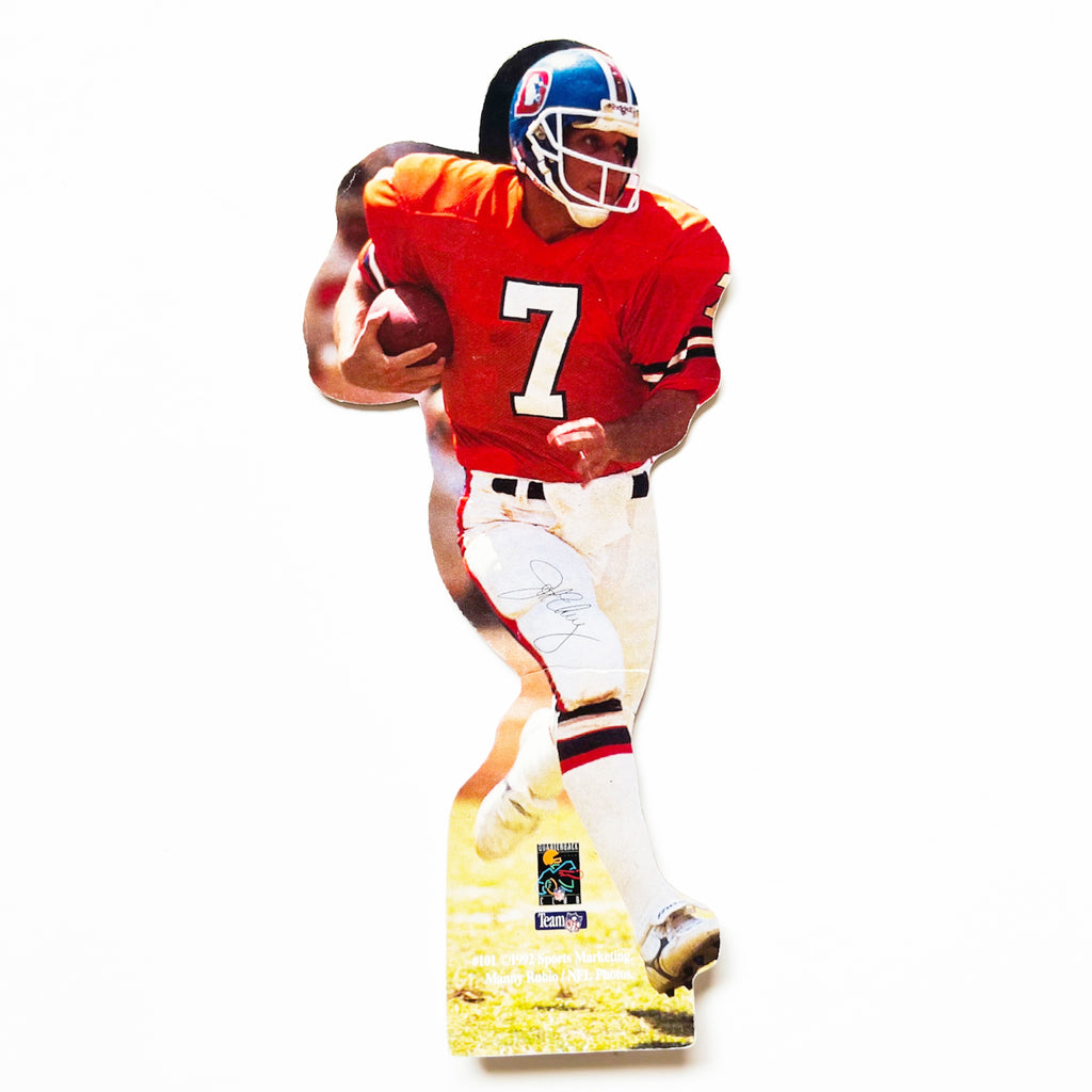 Vintage 1992 Manny Rubio Quarterback Club Sports Marketing Football Cardboard Cutout