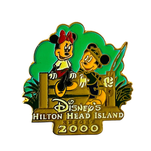 Disney's Hilton Head Island Resort 2000 Minnie and Mickey Fishing Disney Vacation Club Pin