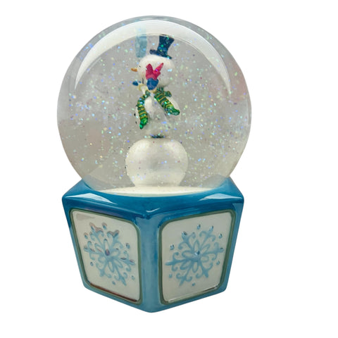 Snowman Boogie Animated Water Globe Music Box Snow Globe