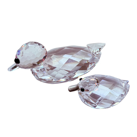 Swarovski Crystal Duck -Pair